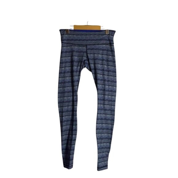 Lululemon Women's Wunder Under Pant lll Legging in Space Dye Twist Sapphire Blue - Picture 2 of 8